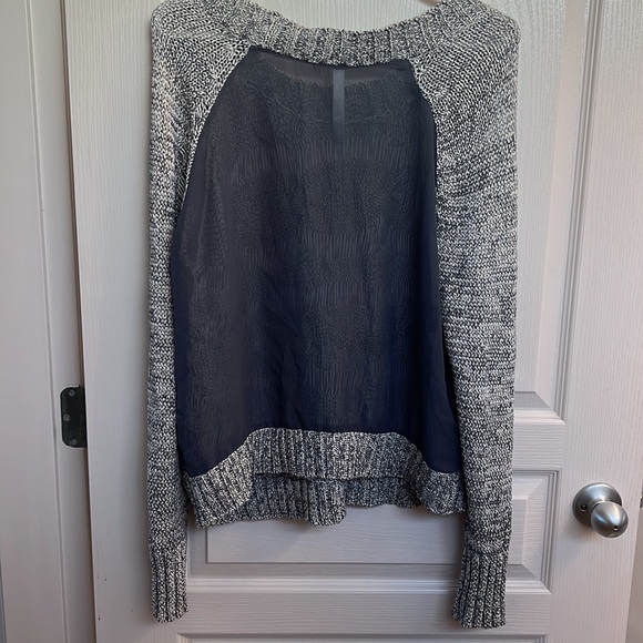 Knit sweater with sheer back - Picture 2 of 2